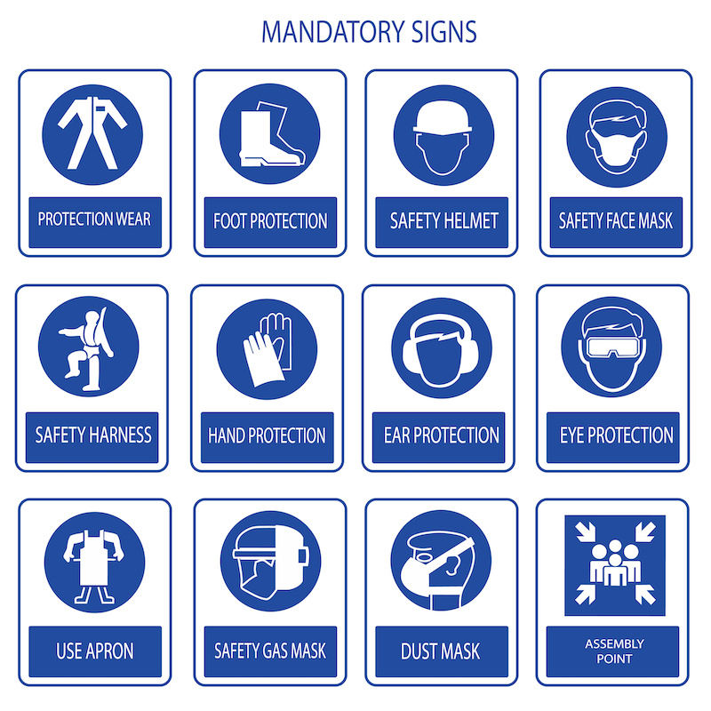 Mandatory signs 